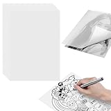 16 Blätter Transparentpapier Bedruckbar Weiß, 112g Pauspapier A4, Pergamentpapier zum Bedrucken,...