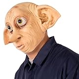 Applysu Dobby Maske Cosplay Kostüm Requisiten Latex Elfenohren voller Kopf Kopfbedeckung lustiges...
