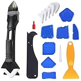 HGMD Kit Schaber Set – 18 teilig - Kitspachtel – Kit Tool – Silikonentferner – Kitstreicher...