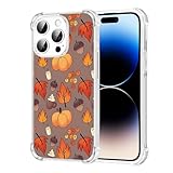 Krdvekm Autumn Handyhülle für iPhone 14 Pro Max Hülle 6,7'', Aesthetic Motiv Herbst Kürbisse...
