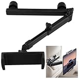 Tablet Halterung Auto, Ausziehbar Tablet Halter Kopfstütze, Faltbare Dicke Tablet-Klemme Aluminio,...