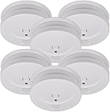 Brennenstuhl Rauchmelder Set, 6X RM C 9010 mit austauschbarer Batterie (geprüft nach EN 14604,...