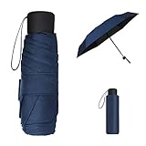 Vicloon Taschenschirm, Mini Regenschirm mit 6 Edelstahl Rippen, Sonnenschutz Regenschirm, Freien UV...