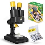 National Geographic Stereo 3D Mikroskop mit 20x Vergrößerung und Auflichtbeleuchtung für Kinder...