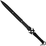 Haller Schwert mit Rückenhalterung u. 2 Wurf-Dolchen/Wurfmesser