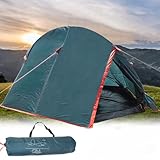 Zelt 2 Personen wasserdicht leicht kleines Packmaß, Tunnelzelt doppelwandig, Camping Outdoor...