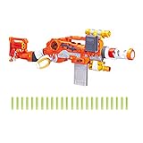 Scravenger Nerf Zombie Strike Toy Blaster with Two 12-Dart Clips, 26 Darts, Light, Barrel Extension,...