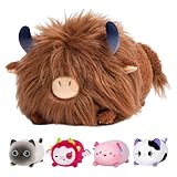 Mewaii Cute Highland Cow Plush Kawaii Plushies Cow Stuffed Toy Highland Cow Plushies Soft Squishy...