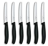 Victorinox Swiss Classic, Frühstücksmesser, Brötchenmesser, Scharfe Klinge, Wellenschliff, 11 cm,...