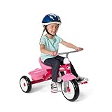 Radio Flyer Pinkfarbenes Dreirad, Dreirad für Kleinkinder im Freien, Alter 2,5 bis 5 Jahre...