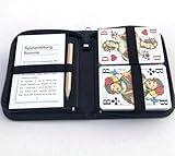 Generisch Senioren Romme Karten 2 x 55 Karten Format 59 x 91 mm + Bleistift + Block + Regelheft, im...