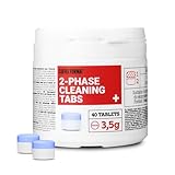 Coffee Format 2-Phase Cleaning Tabs Plus 40x3,5g, 2-Phasen Reinigungstabletten für...