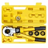 QWORK® Presszange TH-Kontur, 100 kN Rohrpresszange TH16, TH20, TH26, TH32 für...