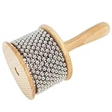 A-Star Cabasa Afuche Shaker aus Holzperlen – 9 cm Durchmesser, mittelgroß –...