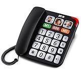 SPC Comfort Numbers Pro - Senioren-Festnetztelefon mit großen Tasten und lautem Klingeln |...