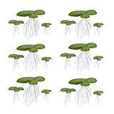 LuckyOpt 1Pack Schwimmpflanzen Miniteich, Plastik Aquarium Schwimmpflanzen Teich, Wasserlinsen Teich...