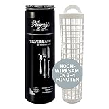Hagerty Silver Bath Silbertauchbad mit Anlaufschutz 580 ml I Effektives Silberputzmittel für...