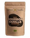 InterVanilla BIO Bourbon Vanilleschoten, 10 Stück Vanille Schoten 12-13 cm in Premium Qualität aus...