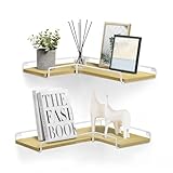 VASAGLE L-förmiges Eckregal, 2er Set, Wandregal, Industrie-Design, für Wohnzimmer, Schlafzimmer,...