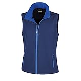Result Core Damen Softshell-Weste, bedruckbar (L) (Marineblau/Königsblau)