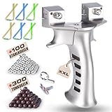 Zetterrank XXL Steinschleuder für Herren,Schwere Zwille für Erwachsene,Vollmetall Groß...