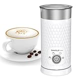 SIMPLETASTE Milchaufschäumer, 4 in 1 Elektrischer Automatischer Milchschäumer für Heißen und...