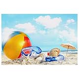 Tischsets 1er-Set,Esstisch-Tischsets,Beachball-Urlaub Tischsets,Tischsets 1er-Set,Tischsets aus...
