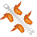 Rianpesn Fischgräten-Spieße aus Edelstahl | Barbecue-Spießgrill mit einzigartiger...