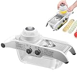 Gemüseschneider – Gurken- und Tomatenschneider | 5 verstellbare Einstellungen Reibe Küche mit...