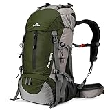 Loowoko Wanderrucksack 50L mit Regenschutz, Camping Rucksack Trekking Tasche für Outdoor, Männer &...