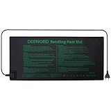 DERNORD Heizmatte Pflanzen Gewächshaus- 18W 25,5 x 52,7 cm Wärmematte Sämling Heizung Matte...