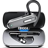 Bluetooth Headset Kabelloses Headset mit Mikrofon LED CVC8.0, Freisprechanlage Bluetooth Ohrhörer,...