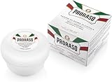 Proraso Shaving Soap inklusive Seifenschale, hautschonende Rasierseife für Herren mit Grünem Tee &...