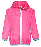 Playshoes Unisex Kinder Faltbare Regen-jacke Funktions-Jacke Regenmantel Regenbekleidung, Rosa, 128...