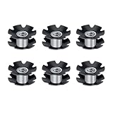HOUSON 6PCS Fahrrad Sternmutter, Bike Ahead Steuersatz Vordergabel Sternmutterkern Fahrradgabel...