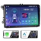 JUNHUA Doppel Din Android Autoradio Navi für VW Passat B6 Golf V VI 5 6 Polo cc Tiguan EOS...