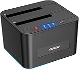 FIDECO Festplatten Dockingstation, USB3.0 SATA HDD Dockingstation für 2,5 und 3,5 Zoll SATA HDD /...