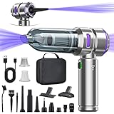 4-in-1 Handstaubsauger Akku,Auto Staubsauger Stark,25000PA Handstaubsauger Kabellos,3-Gang 220000...