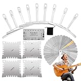 Duroecsain String Action Gauge, Gitarren-Action-Lineal, Senser Gauge mit Gitarren-Setup-Werkzeugen...