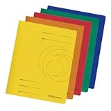 Herlitz 11037181 Schnellhefter A4 Karton gefaltet farbig sortiert ,10 Stück (1er Pack)