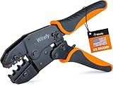 Wirefy Crimpzange Stoßverbinder für isolierte Kabelschuhe Crimpzange für Flachsteckhülsen mit...