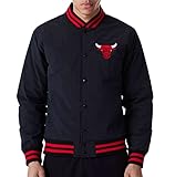 New Era - NBA Chicago Bulls Team Logo Bomber Jacke Farbe Schwarz, Größe L