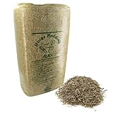 HRB Premium Leinstroh 20 Kg Horse, ca. 200 Liter Volumen, Leinenstroh extrem staubarm, Hanf Einstreu...