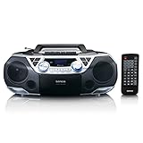 Lenco SCD-720 - Boombox DAB+ - Bluetooth 5.0 - Toploader CD/MP3-Player - Kassettendeck - FM Radio -...