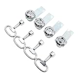 Hsthe Sea 8-teiliges Vierkantschloss, Zinklegierung, Schranktürschloss, quadratisch, elektrisches...