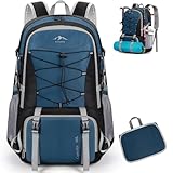 RAINSMORE Wanderrucksack Herren Damen 40L Wasserdichter Rucksack Leichter Reiserucksack Faltbarer...