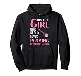 Damen Just A Girl Geschenk Instrument Resonator-Gitarre Pullover Hoodie