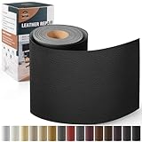 Leder Reparatur Set Schwarz,OAZ Kunstleder Selbstklebend 10 x 160 cm,Kunstleder Reparaturset Leder...