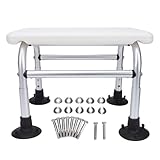 Zerodis Aluminium-Duschstuhl für ältere Menschen mit Verstellbarer Höhe, Stabiler Badhocker mit...