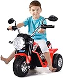 RELAX4LIFE Elektrisches Kindermotorrad, 6V Elektromotorrad mit Vorwärts- und Rückwärtsgang &...